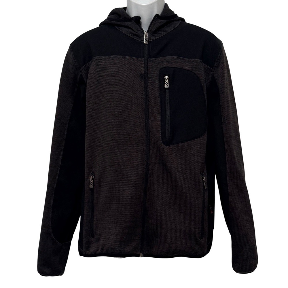 Blaklader 4930-2117 Workwear Hood Jacket XL Black Zip Tech Softshell‎ Heavy Duty